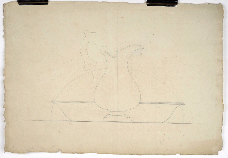 Aiguière ; Bassin ; Dessin d'orfèvrerie