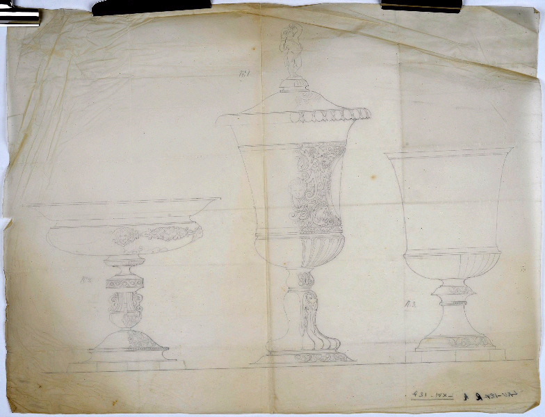 Coupe ; Dessin d'orfèvrerie
