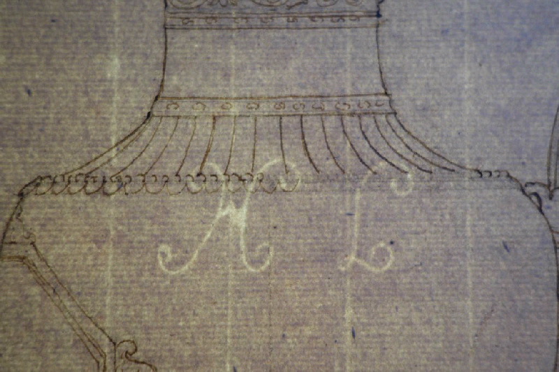 Aiguière ; Dessin d'orfèvrerie