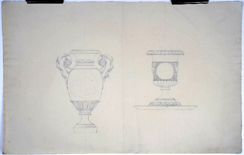 Coupe ; Vase ; Dessin d'orfèvrerie