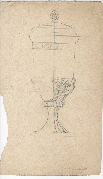 Coupe ; Dessin d'orfèvrerie