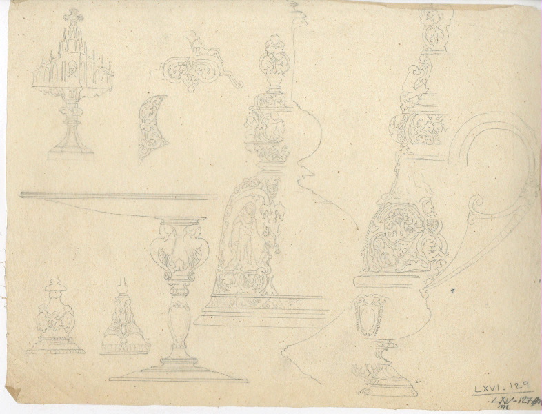 Coupe ; Dessin d'orfèvrerie