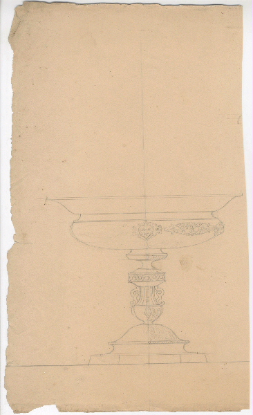 Coupe ; Dessin d'orfèvrerie