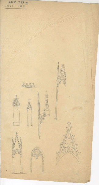 Fragments ; Dessin d'orfèvrerie