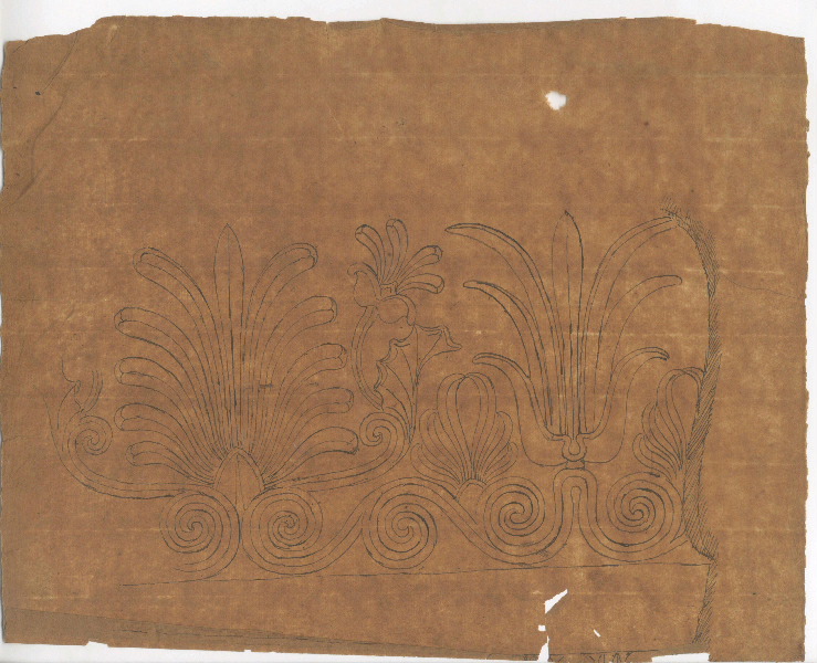 Etude ; Motif décoratif ; Dessin d'orfèvrerie
