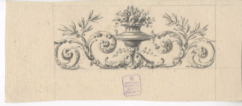 Motif décoratif ; Dessin d'orfèvrerie