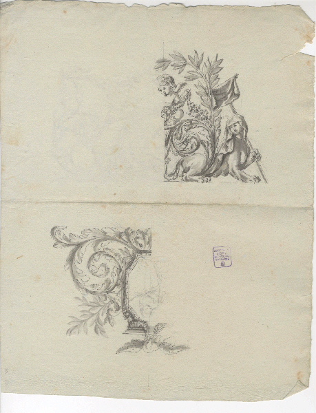 Motif décoratif ; Médaillon ; Dessin d'orfèvrerie