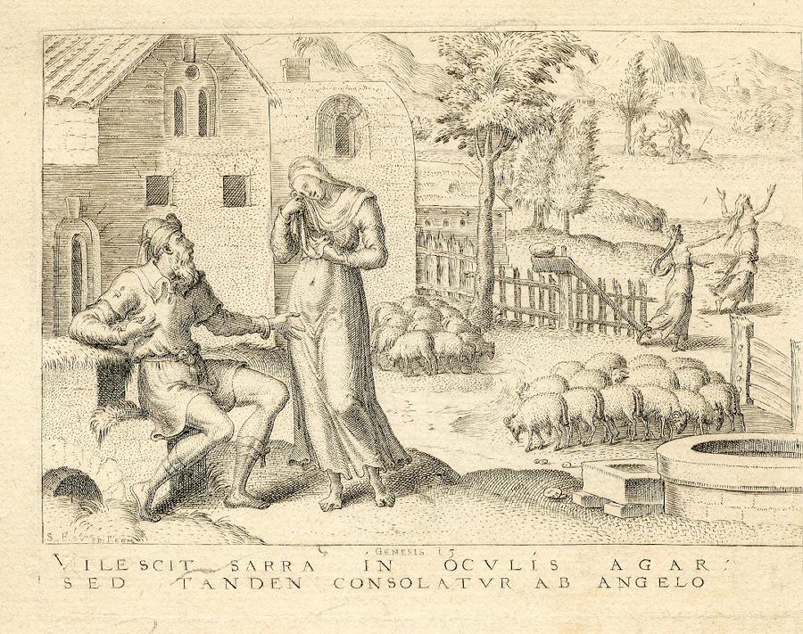 Histoire de la Genèse (17) : Sarah se plaignant à Abraham du mépris d'Agar