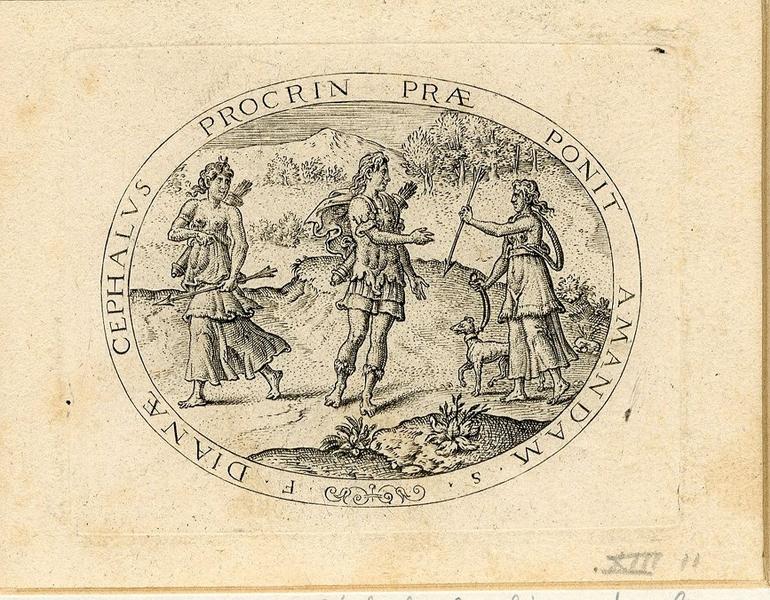 Suite de sujets mythologiques ; Céphale et Procris