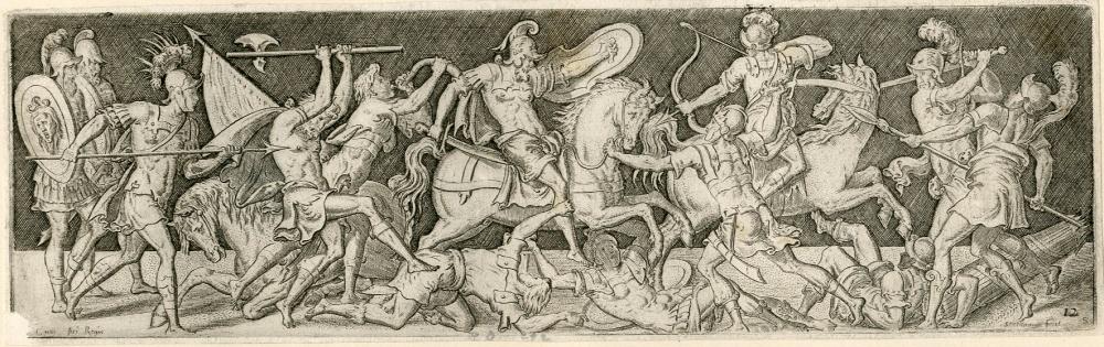 Combats et triomphes : Autre combat de cavaliers et de fantassins