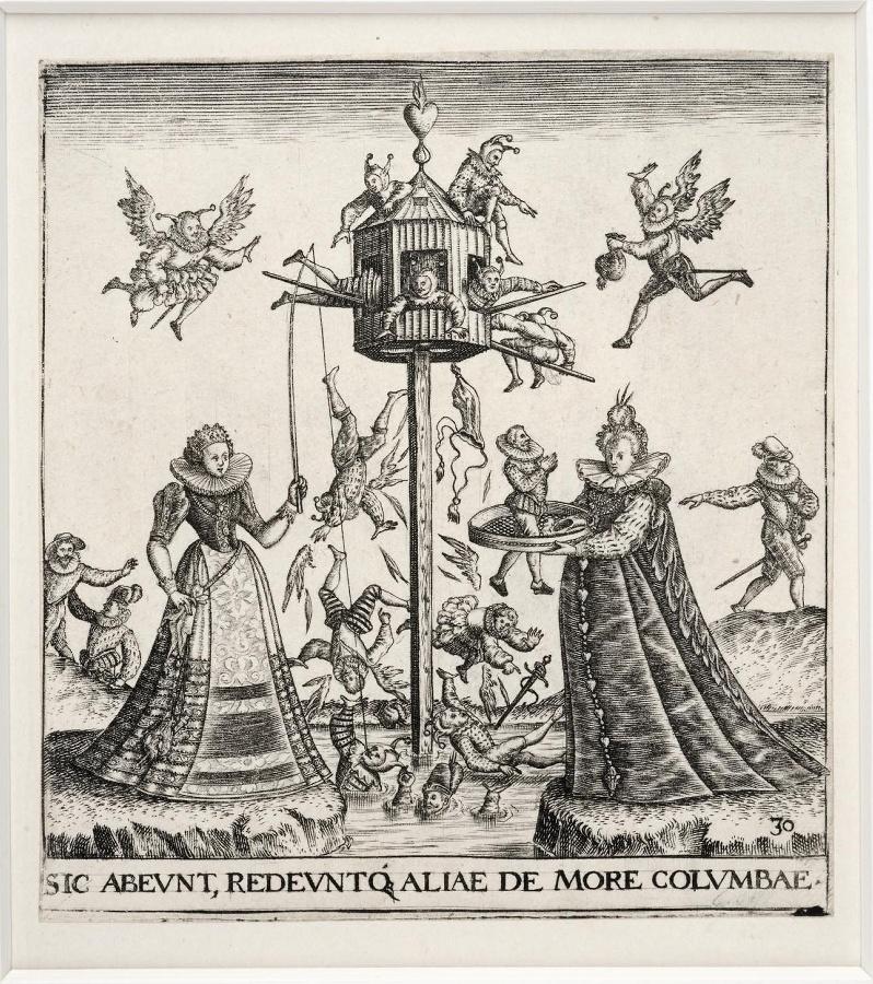 Emblemata saecularia (planche 30) ; SIC ABEUNT REDEUNTQ. ALIAE DE MORE COLUMBAE