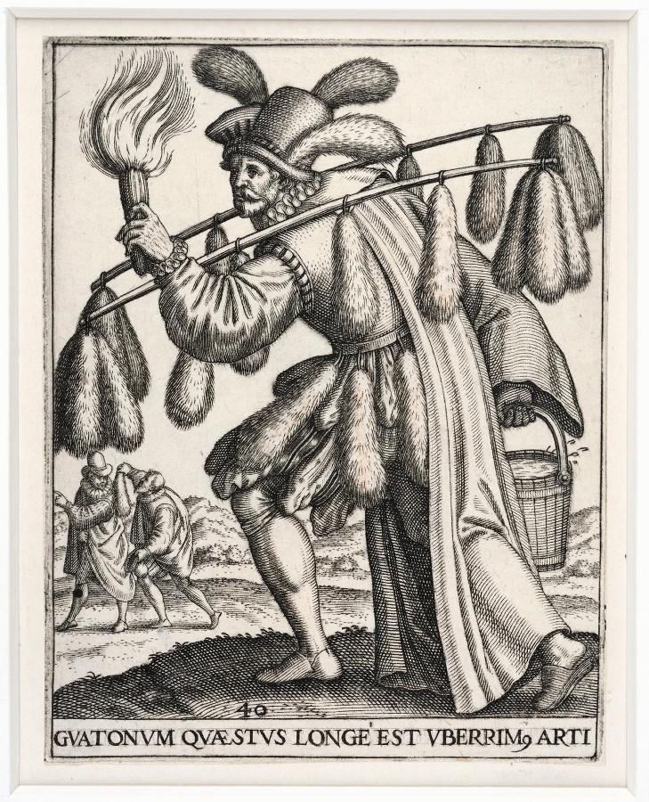 Emblemata saecularia (planche 40) ; GUATONUM QUAESTUS LONGE EST UBERRIM. ARTI