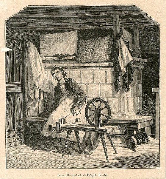 Gretchen filant la laine