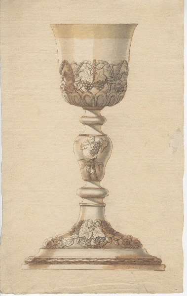 Ciboire ; Dessin d'orfèvrerie