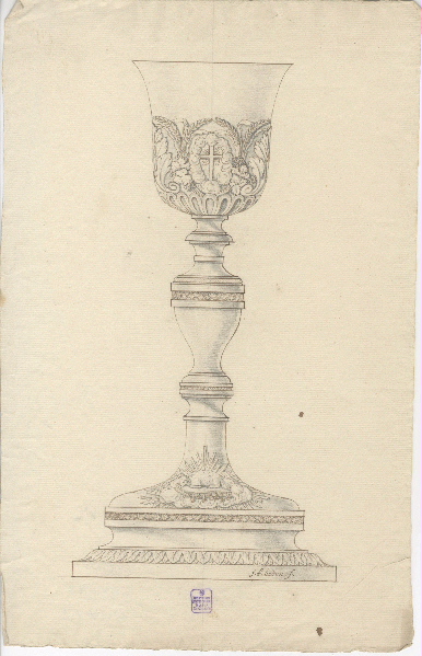 Ciboire ; Dessin d'orfèvrerie