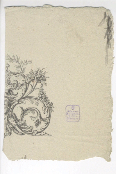 Motif décoratif ; Dessin d'orfèvrerie