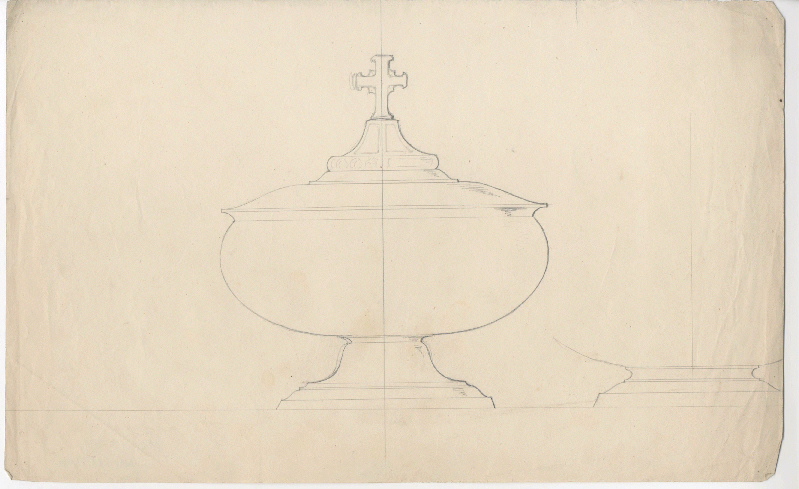 Calice ; Dessin d'orfèvrerie