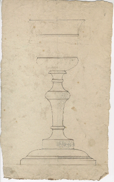 Ciboire ; Etude de ciboire ; Dessin d'orfèvrerie