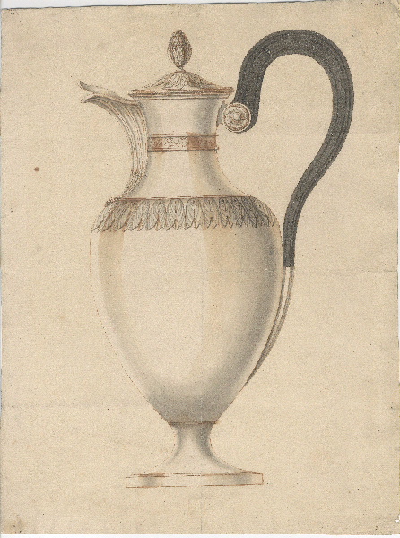 Cafetière ; Verseuse ; Dessin d'orfèvrerie