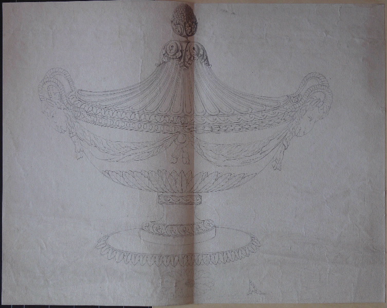 Pot à oille ; Dessin d'orfèvrerie