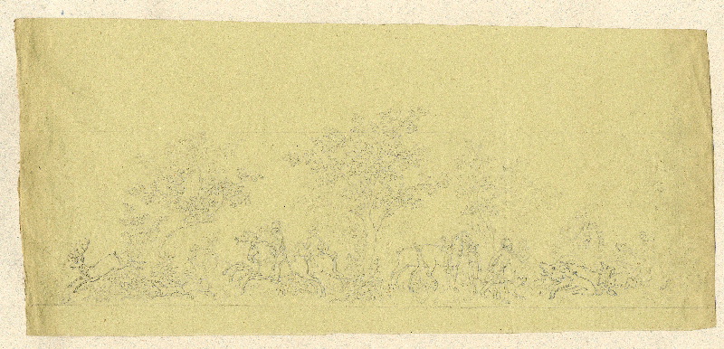 Scène de chasse ; Dessin d'orfèvrerie ; Album de dessins d'orfèvrerie