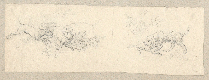 Scène de chasse ; Dessin d'orfèvrerie ; Album de dessins d'orfèvrerie