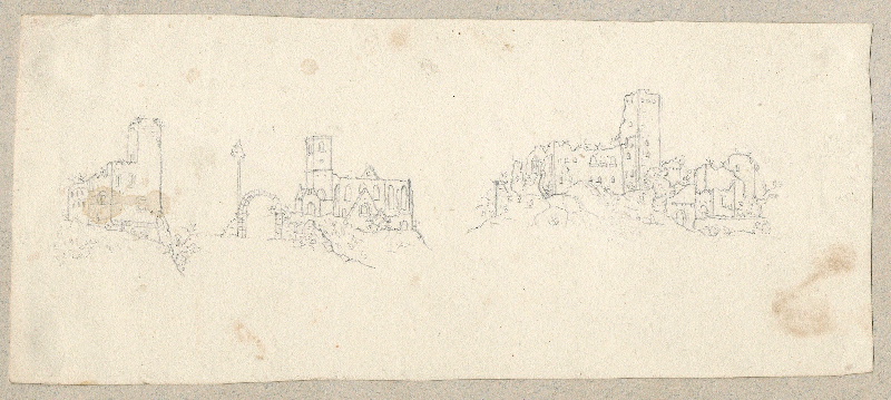 Truttenhausen ; Ruines ; Dessin d'orfèvrerie ; Album de dessins d'orfèvrerie