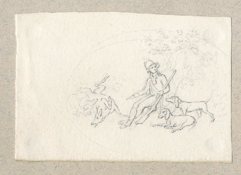 Scène de chasse ; Dessin d'orfèvrerie ; Album de dessins d'orfèvrerie