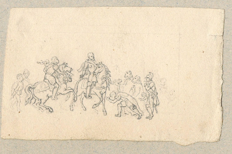 Cavaliers ; Dessin d'orfèvrerie ; Album de dessins d'orfèvrerie