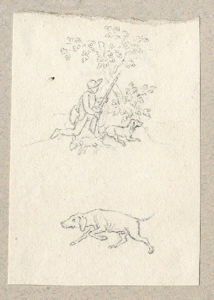 Scène de chasse ; Dessin d'orfèvrerie ; Album de dessins d'orfèvrerie