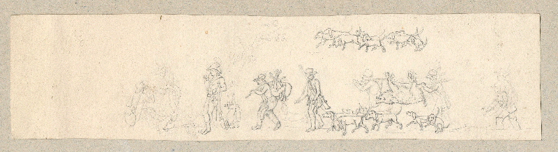 Scène de chasse ; Dessin d'orfèvrerie ; Album de dessins d'orfèvrerie