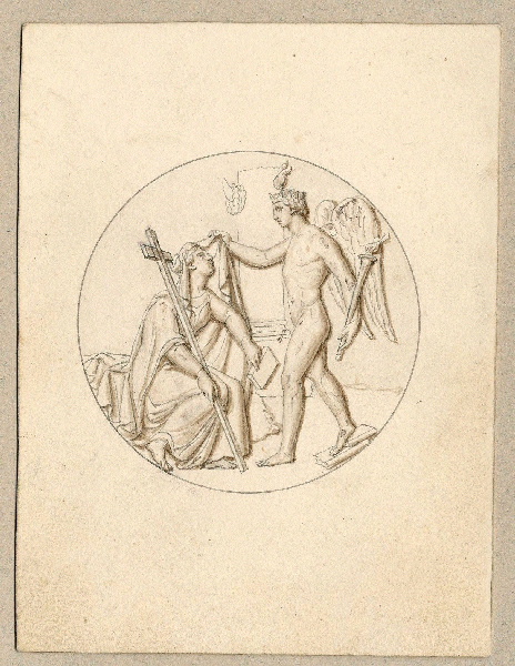 Allégorie ; Esquisse ; Dessin d'orfèvrerie