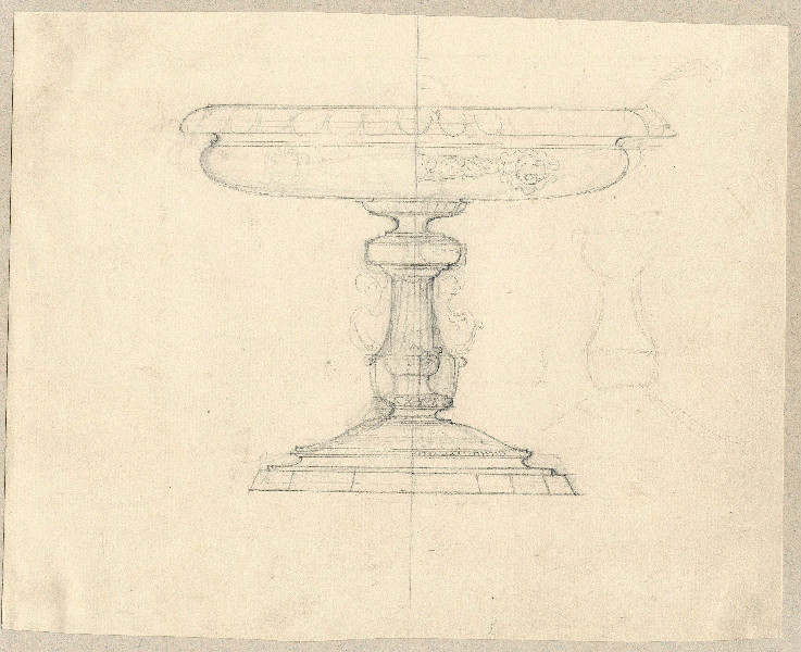 Coupe ; Esquisse ; Dessin d'orfèvrerie