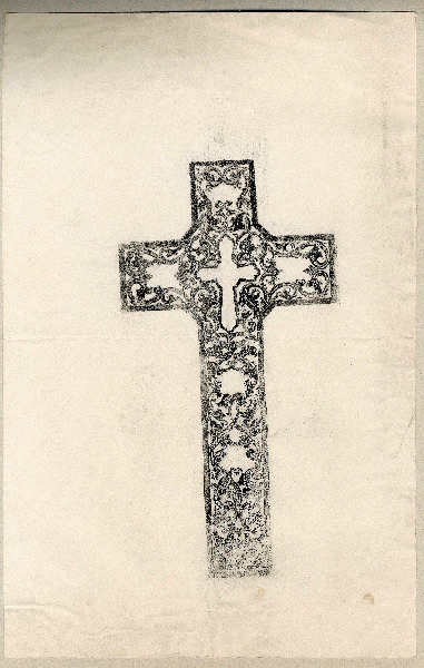 Croix ; Dessin d'orfèvrerie