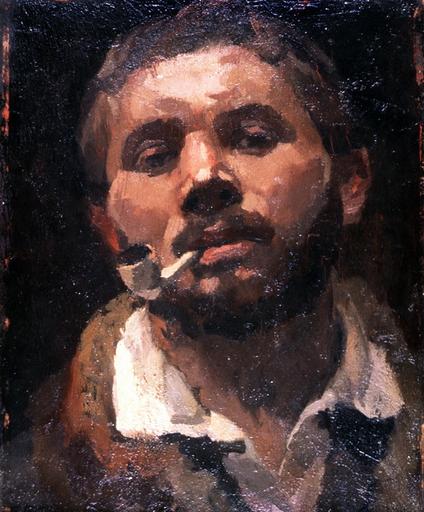 Autoportrait à la pipe ; Selbstbildnis mit einer Tonpfeife (Traduction)