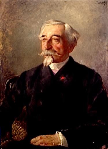 Portrait d'homme âgé ; Bildnis Eugène Picard (1823-1893) (Titre attribué)