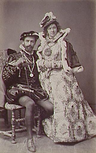 Portrait de Hermann Kaulbach et de sa femme en costume Renaissance