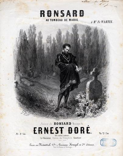 Titre de musique pour le chant 'Ronsard au tombeau de Marie'