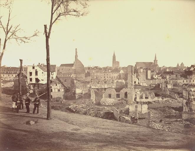 Strasbourg, bombardements de 1870, Faubourg national