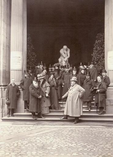 Inauguration de l'exposition d'Art français contemporain à Strasbourg, Palais Rohan en compagnie de Rodin