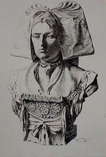 Buste d'alsacienne