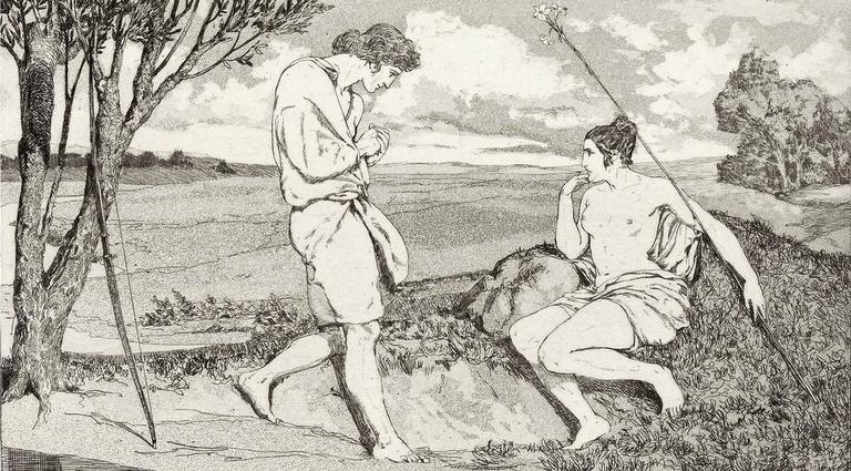 Apollo und Daphne, X ; Apollon et Daphné (Traduction)