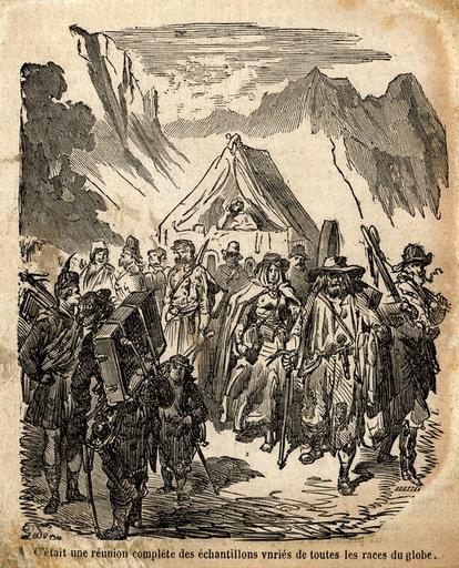 'C'était une réunion complète des échantillons variés de toutes les races du globe