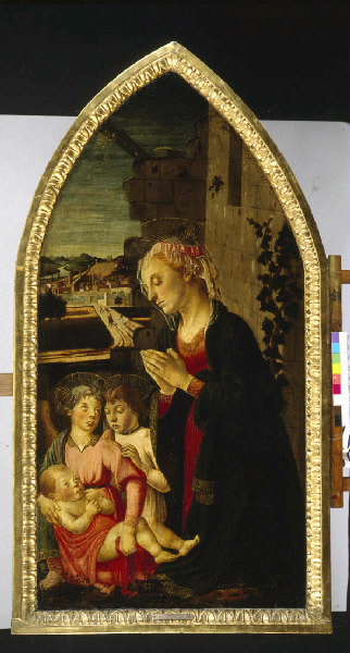 Adoration de l'Enfant avec deux anges