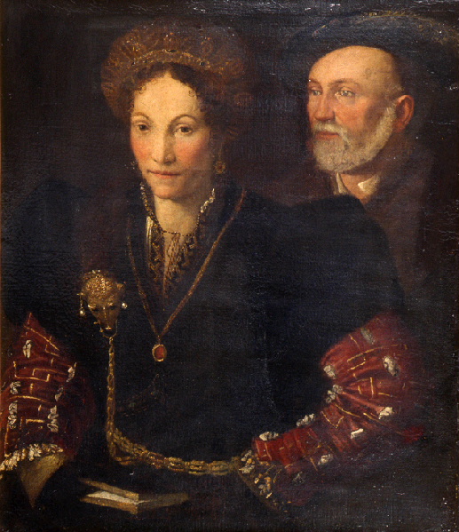 Portrait de deux époux (Giulio Bojardo, seigneur de Scandino et son épouse Silvia Sanvitale) ; Portrait présumé d'un duc de Ferrare et de son épouse (ancien titre)