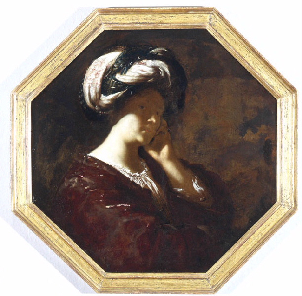 Portrait de femme au turban (Agar et Ismael ?)