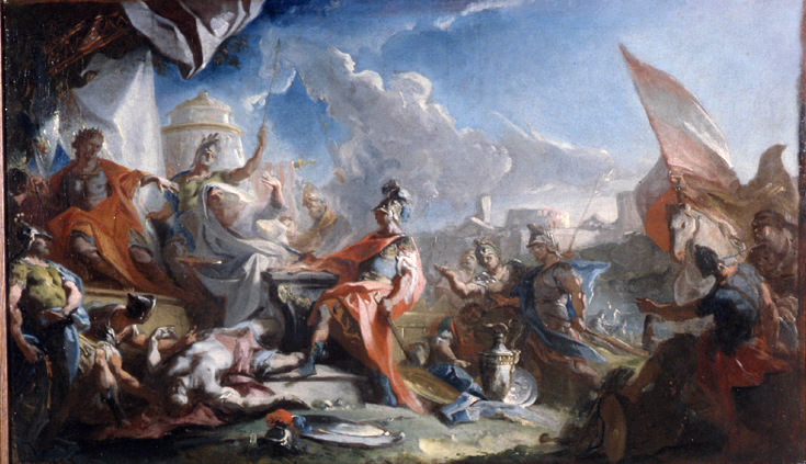 Mucius Scaevola devant Porsenna