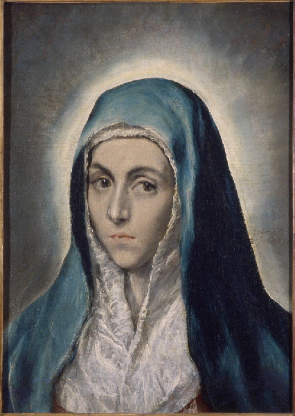 "Portrait" de la Vierge ; Mater Dolorosa ((autrefois appelé))