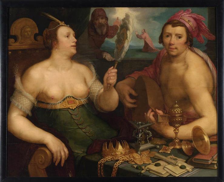 Allégorie sur la vanité et le repentir ; L'amour humain et l'amour divin (autre titre)