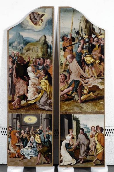 Volets de retable avec scènes de la vie du Christ ; Triptyque des miracles du Christ